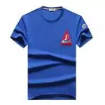 acheter tops t-shirts hommes moncler montagne de neige blue